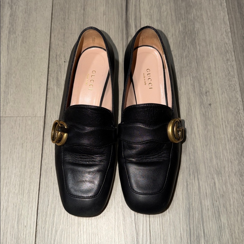 Gucci GG Logo Loafers - Size 35 1/2